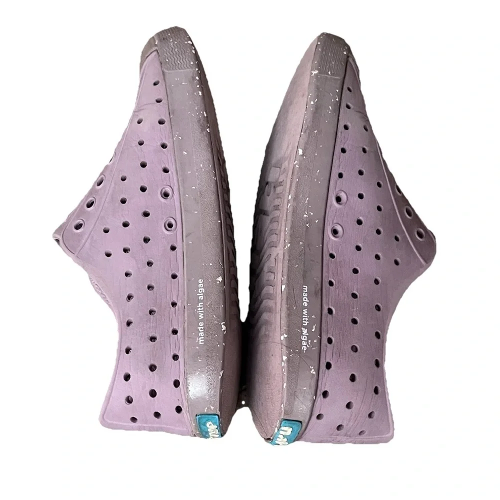 Native Shoes Mauve Slip On Sneakers J2 Kids Size 2 Lightweight Casual Shoes